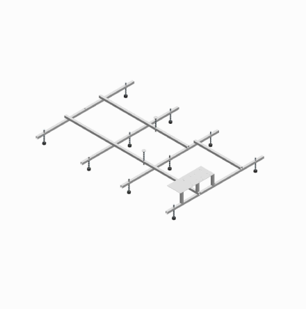 Self Supporting Structure For Double Bathtubs